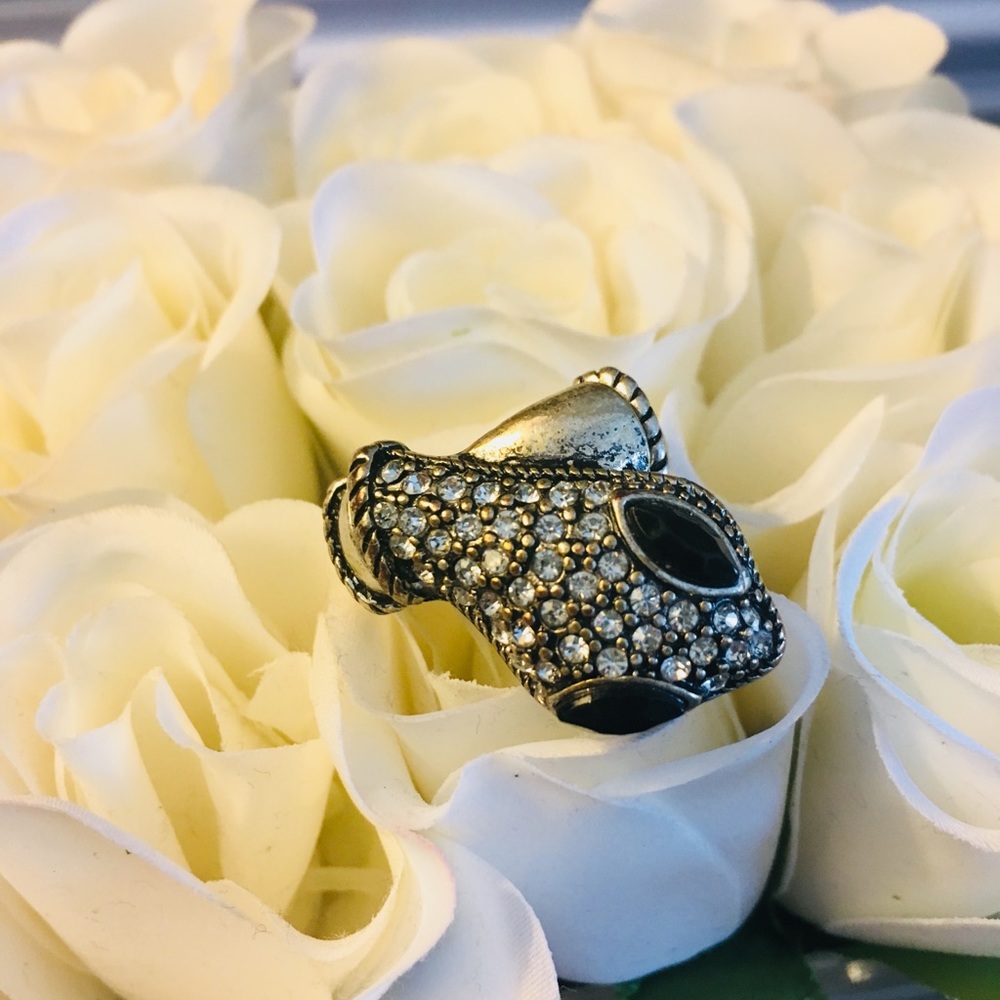 Jeweled Snake Ring